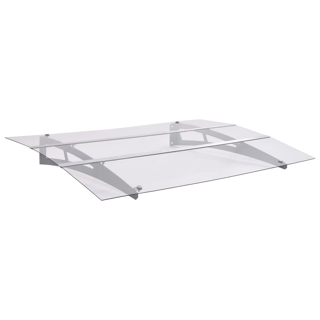 Deurluifel 150x90 cm PET zilverkleurig en transparant is nu te koop bij PeponiXL, paradijselijk wonen!