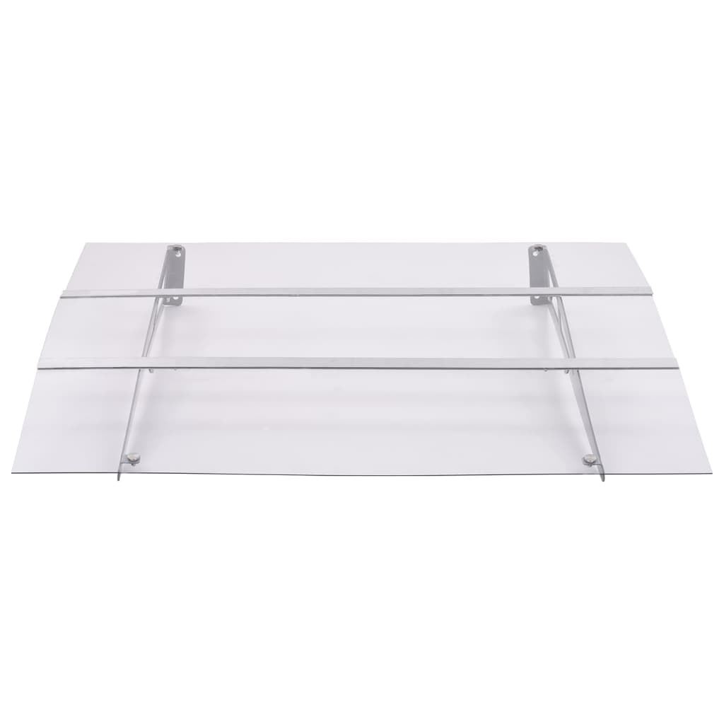 Deurluifel 150x90 cm PET zilverkleurig en transparant is nu te koop bij PeponiXL, paradijselijk wonen!