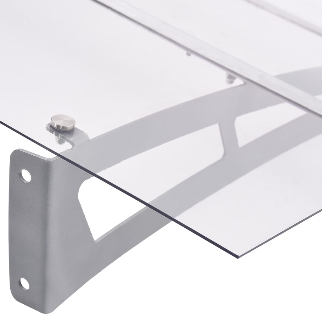 Deurluifel 150x90 cm PET zilverkleurig en transparant is nu te koop bij PeponiXL, paradijselijk wonen!