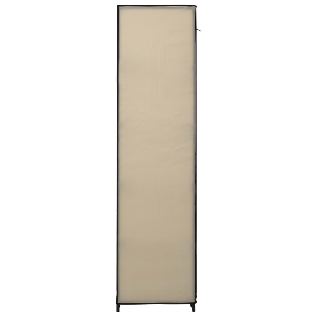 Kledingkasten opvouwbaar 2 st 110x45x175 cm stof crème is nu te koop bij PeponiXL, paradijselijk wonen!