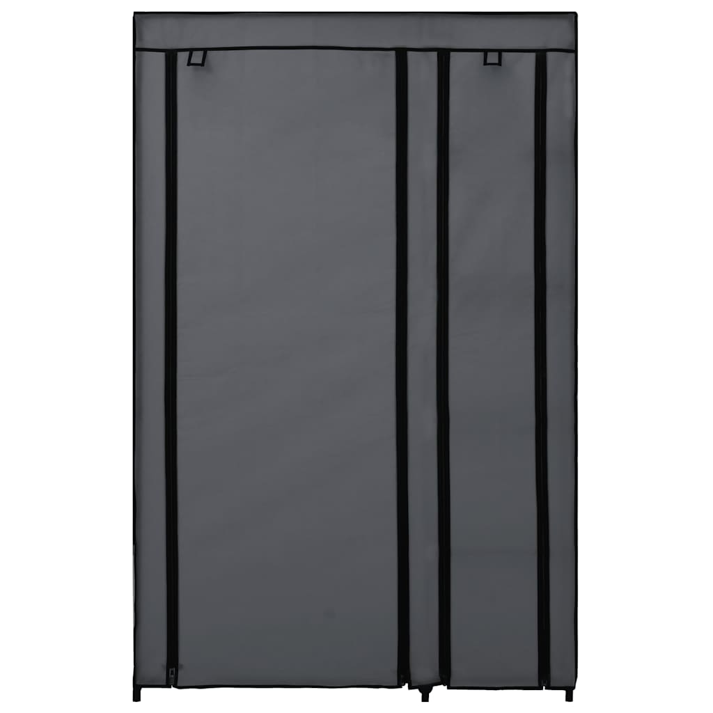 Kledingkasten opvouwbaar 2 st 110x45x175 cm stof grijs is nu te koop bij PeponiXL, paradijselijk wonen!