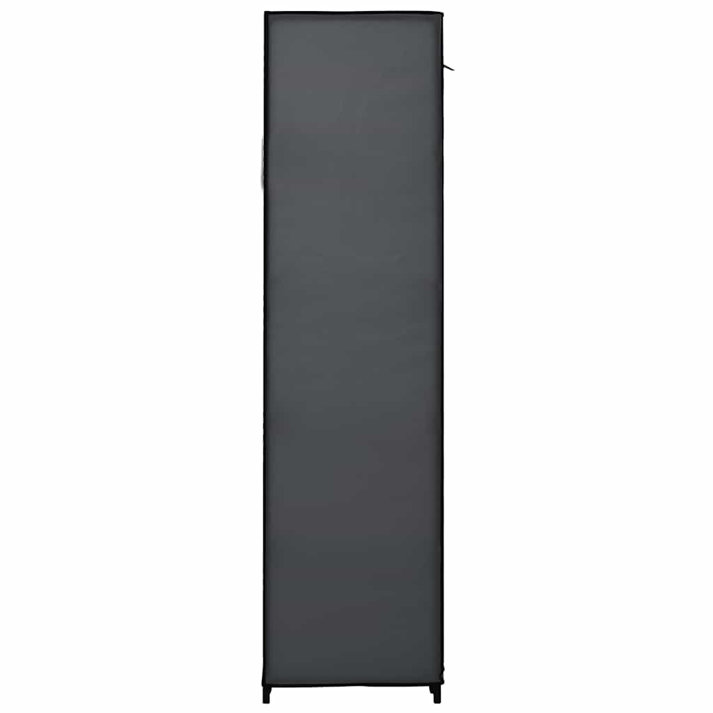 Kledingkasten opvouwbaar 2 st 110x45x175 cm stof grijs is nu te koop bij PeponiXL, paradijselijk wonen!
