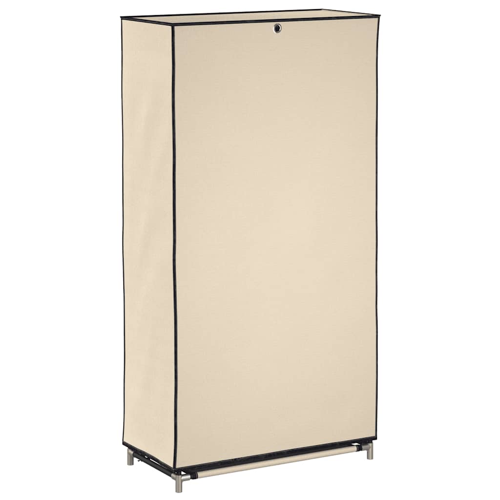 Schoenenkast met hoes 58x28x106 cm stof crème is nu te koop bij PeponiXL, paradijselijk wonen!