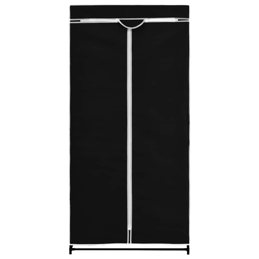Kledingkast 75x50x160 cm zwart is nu te koop bij PeponiXL, paradijselijk wonen!