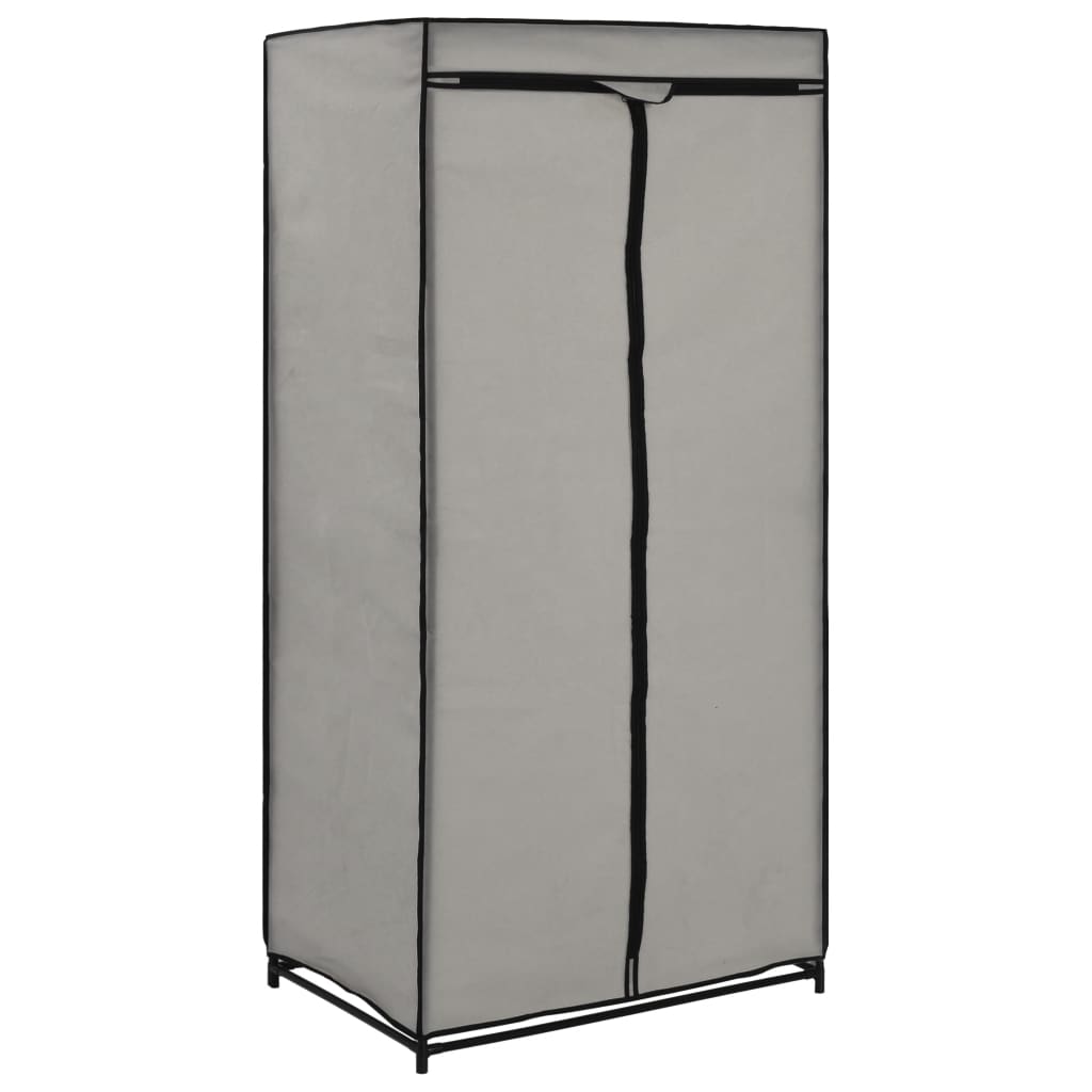 Kledingkast 75x50x160 cm grijs is nu te koop bij PeponiXL, paradijselijk wonen!
