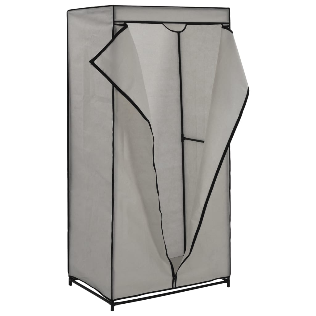 Kledingkast 75x50x160 cm grijs is nu te koop bij PeponiXL, paradijselijk wonen!