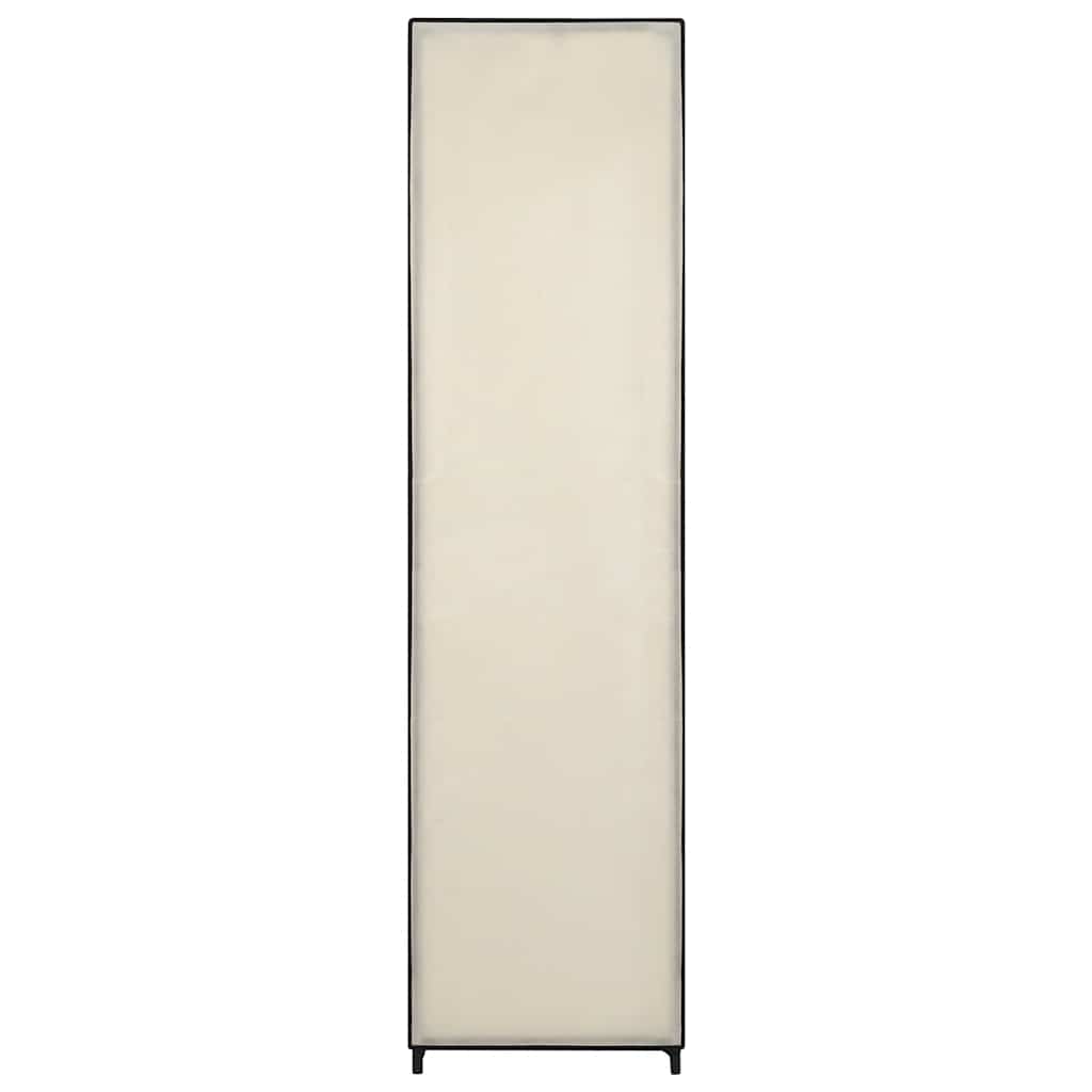 Kledingkast met 4 vakken 175x45x170 cm crème is nu te koop bij PeponiXL, paradijselijk wonen!