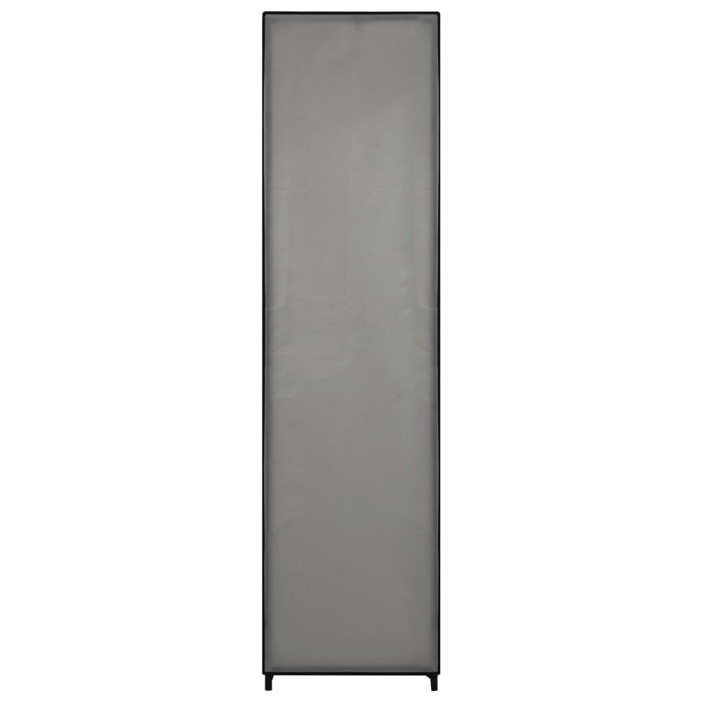 Kledingkast met 4 vakken 175x45x170 cm grijs is nu te koop bij PeponiXL, paradijselijk wonen!