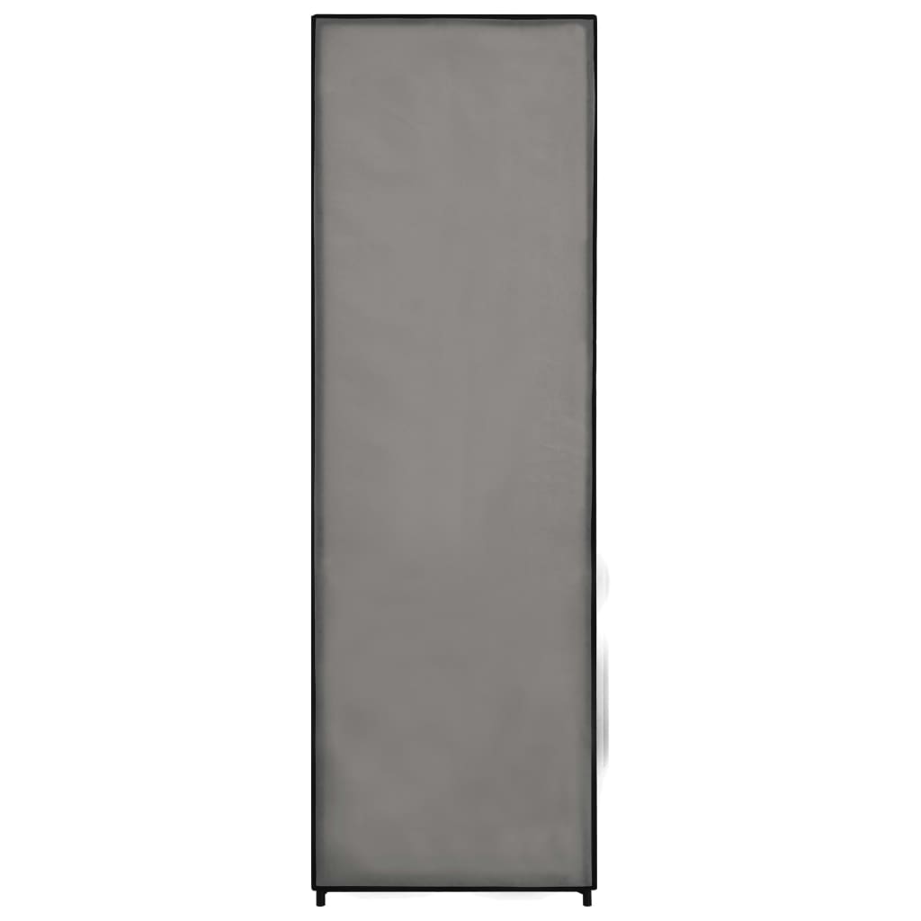Kledingkast 87x49x159 cm stof grijs is nu te koop bij PeponiXL, paradijselijk wonen!