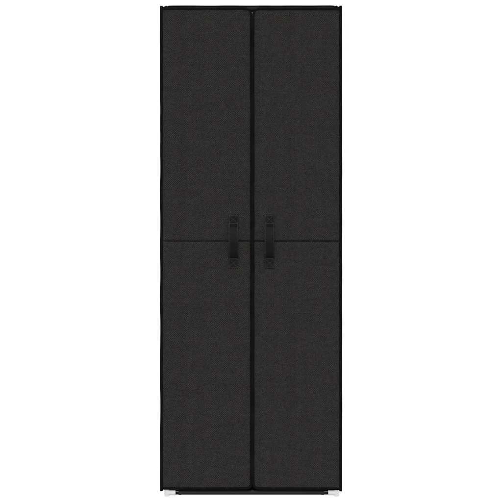 Schoenenkast 60x30x166 cm stof zwart