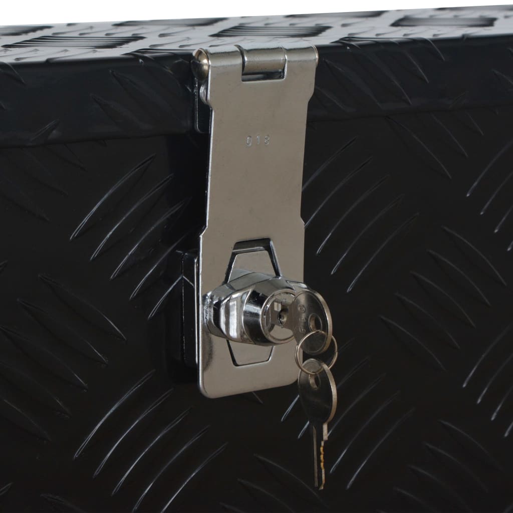 Aluminium kist 485x140x200 mm zwart is nu te koop bij PeponiXL, paradijselijk wonen!