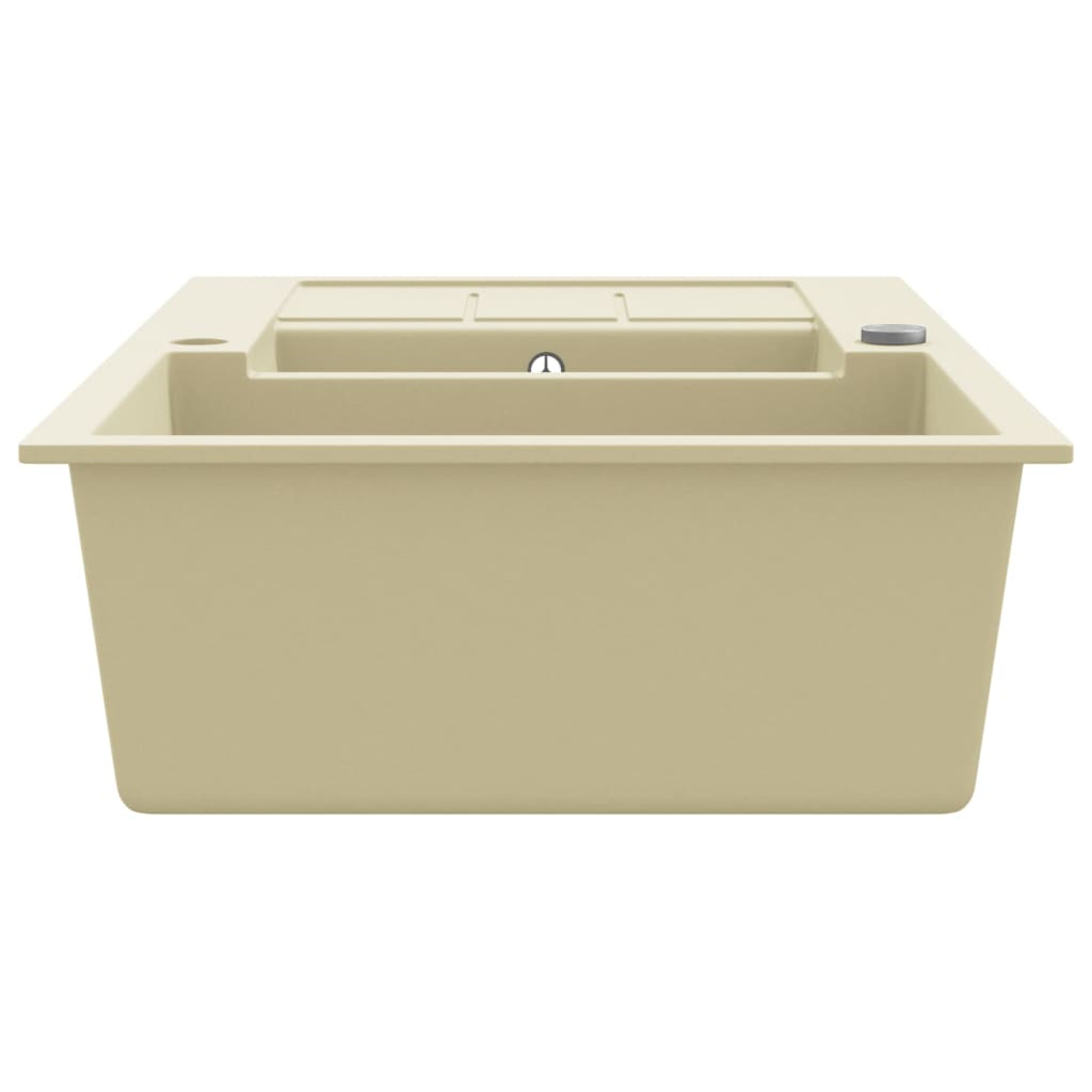 Gootsteen dubbele bakken graniet beige is nu te koop bij PeponiXL, paradijselijk wonen!