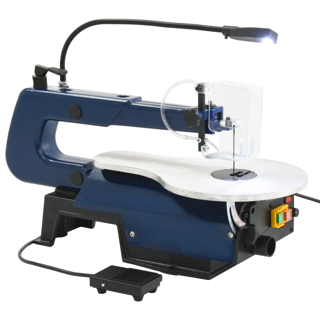 Figuurzaagmachine elektrisch met voetpedaal en LED-lampje 125 W is nu te koop bij PeponiXL, paradijselijk wonen!