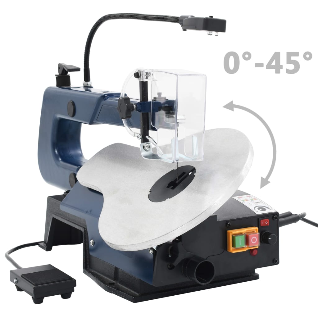 Figuurzaagmachine elektrisch met voetpedaal en LED-lampje 125 W is nu te koop bij PeponiXL, paradijselijk wonen!