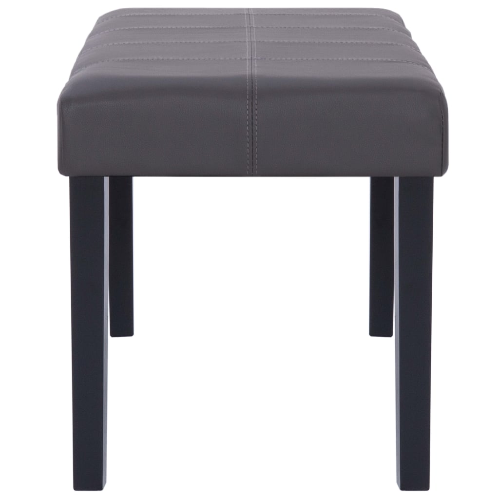 Bankje 106 cm kunstleer grijs is nu te koop bij PeponiXL, paradijselijk wonen!