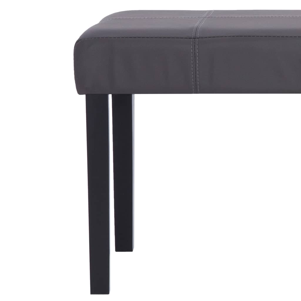 Bankje 106 cm kunstleer grijs is nu te koop bij PeponiXL, paradijselijk wonen!