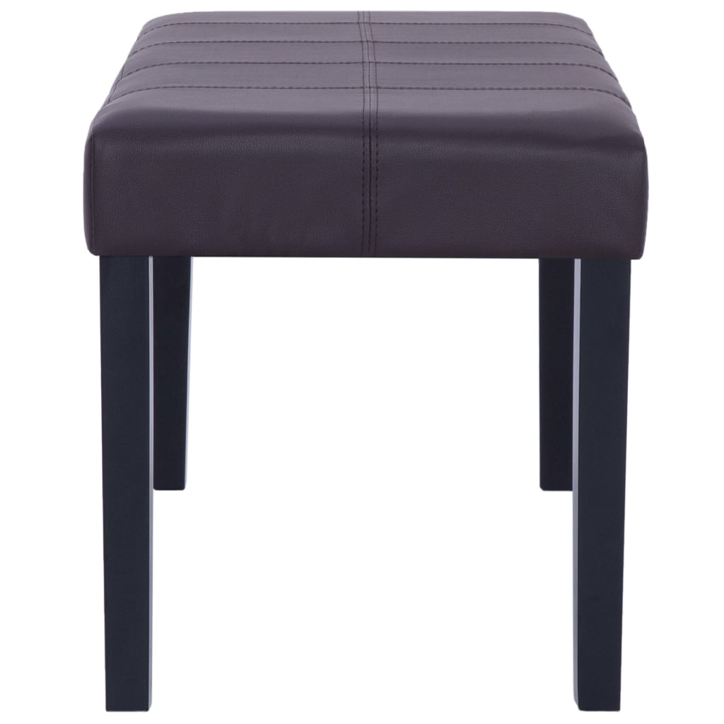 Bankje 106 cm kunstleer bruin is nu te koop bij PeponiXL, paradijselijk wonen!