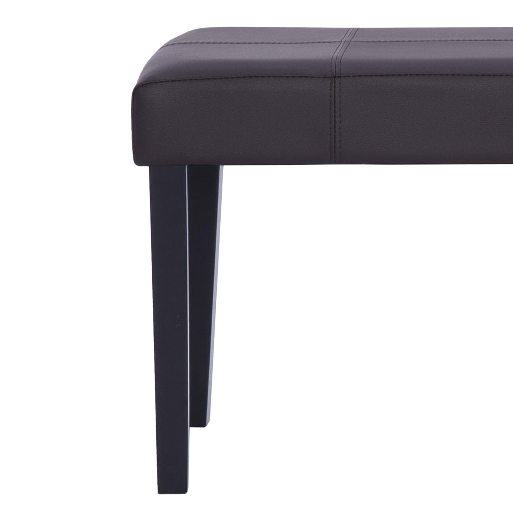 Bankje 106 cm kunstleer bruin is nu te koop bij PeponiXL, paradijselijk wonen!