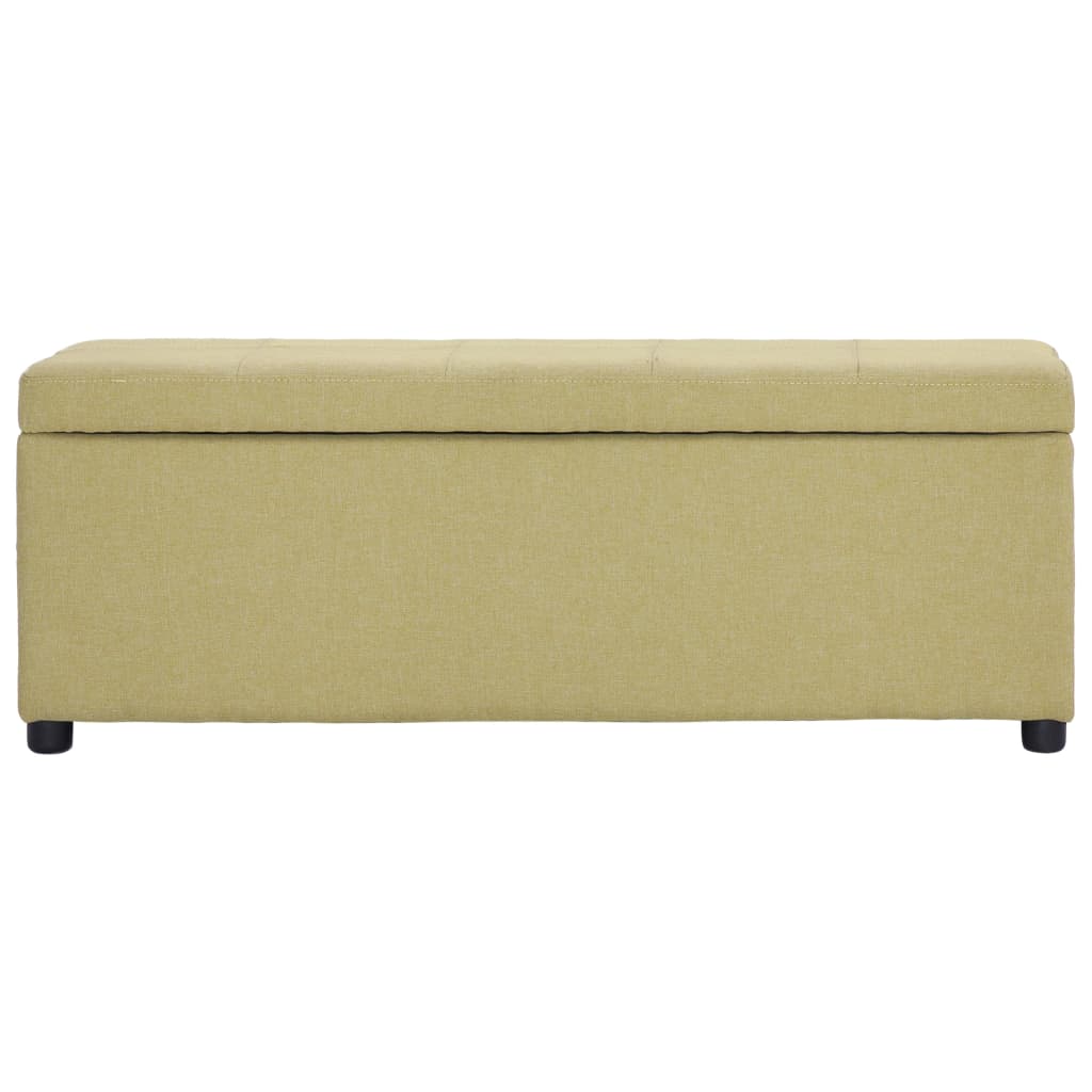 Bankje met opbergvak 116 cm polyester groen is nu te koop bij PeponiXL, paradijselijk wonen!