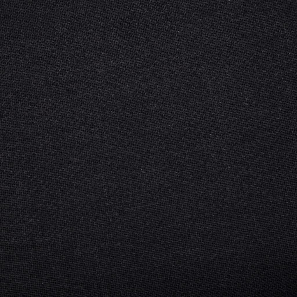 Bankje met opbergvak 116 cm polyester zwart is nu te koop bij PeponiXL, paradijselijk wonen!
