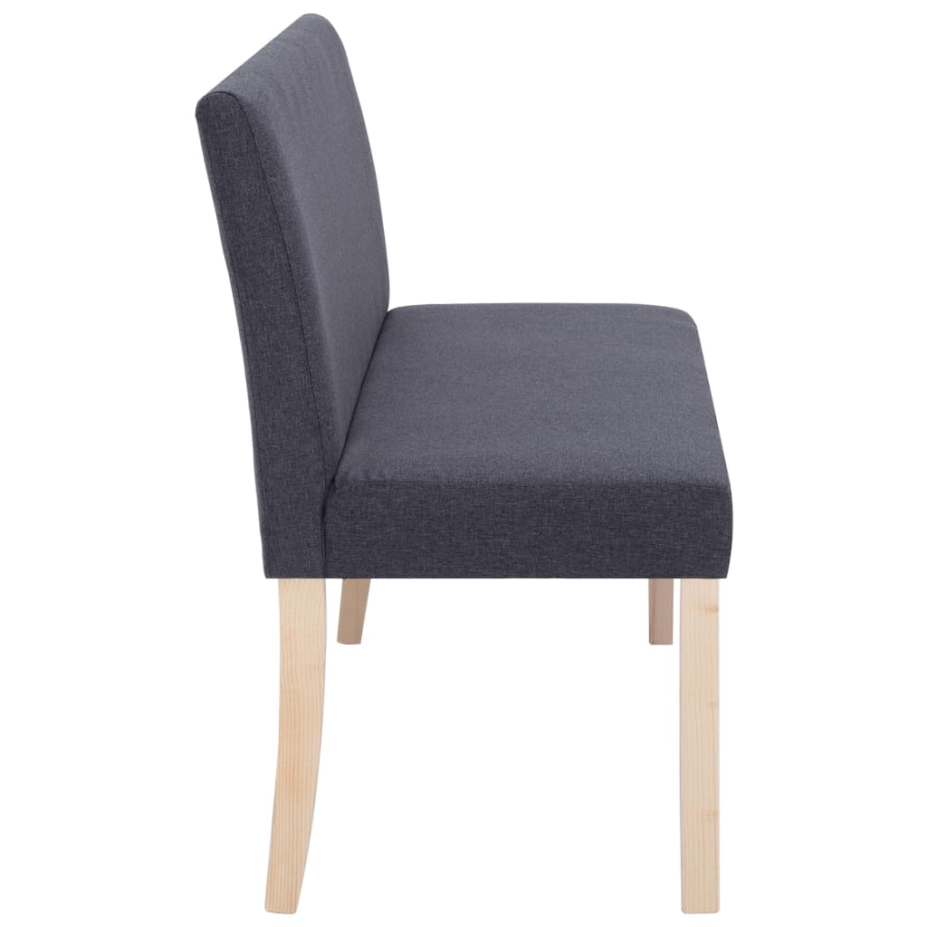 Bankje 139,5 cm polyester donkergrijs is nu te koop bij PeponiXL, paradijselijk wonen!
