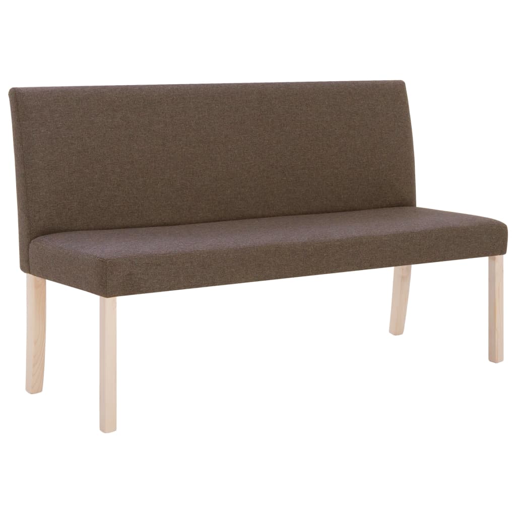 Bankje 139,5 cm polyester bruin is nu te koop bij PeponiXL, paradijselijk wonen!