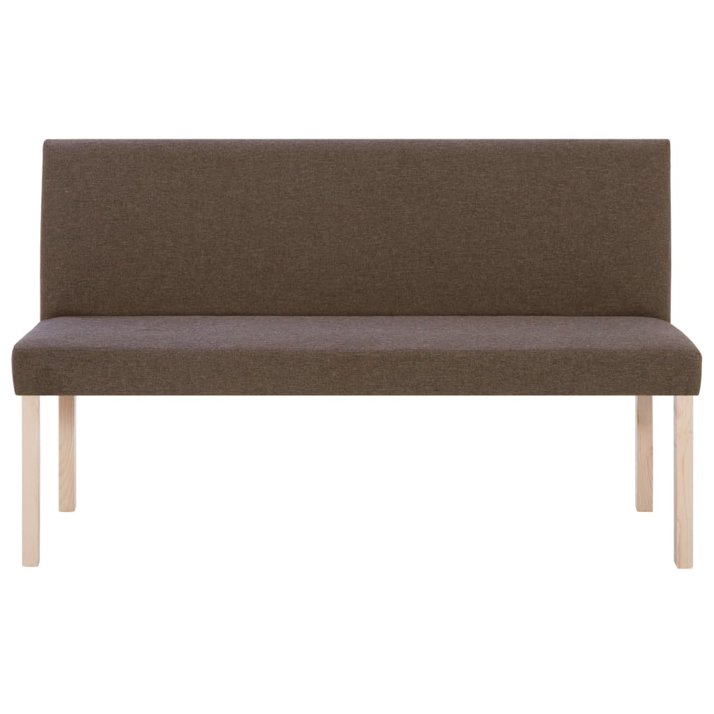 Bankje 139,5 cm polyester bruin is nu te koop bij PeponiXL, paradijselijk wonen!