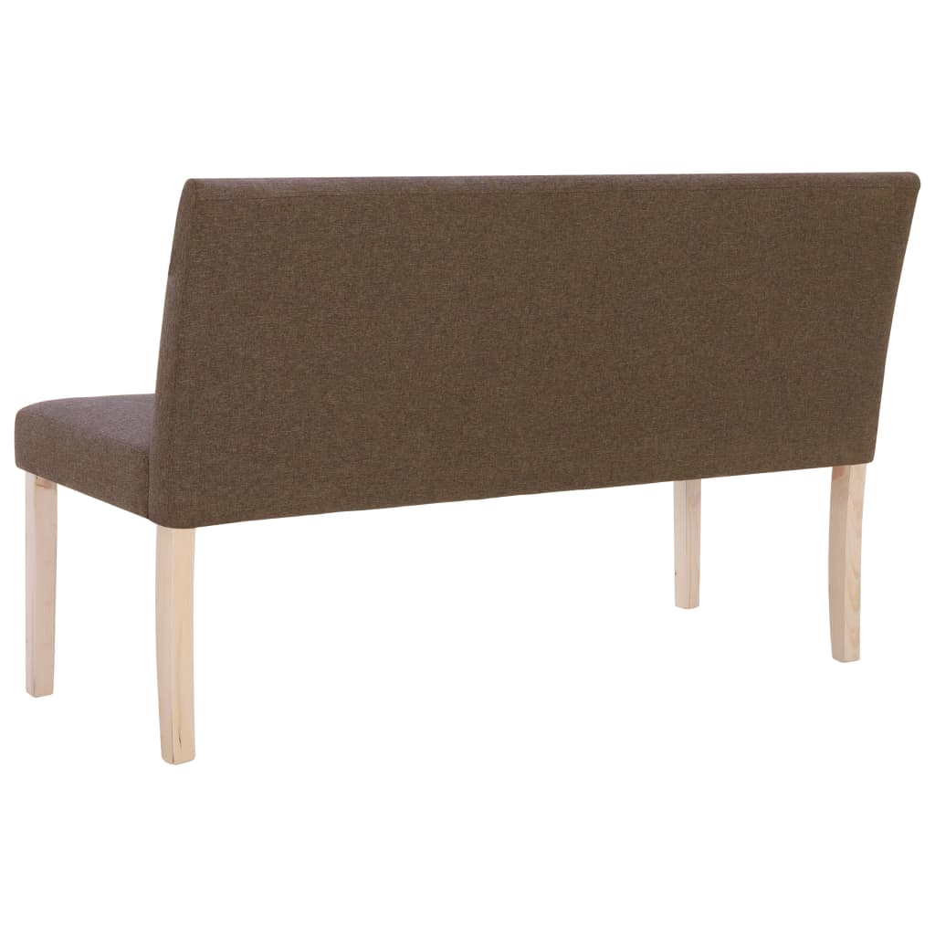 Bankje 139,5 cm polyester bruin is nu te koop bij PeponiXL, paradijselijk wonen!