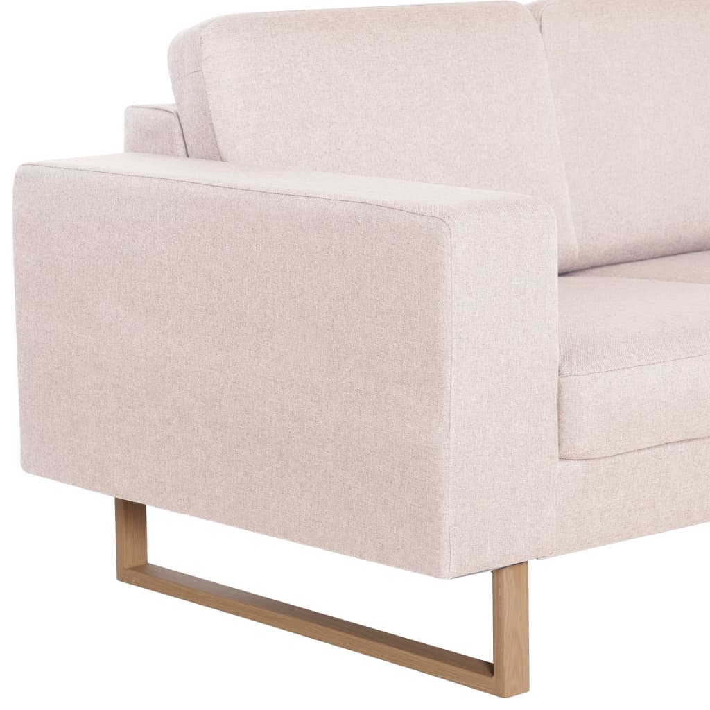 Tweezitsbank stof crème is nu te koop bij PeponiXL, paradijselijk wonen!