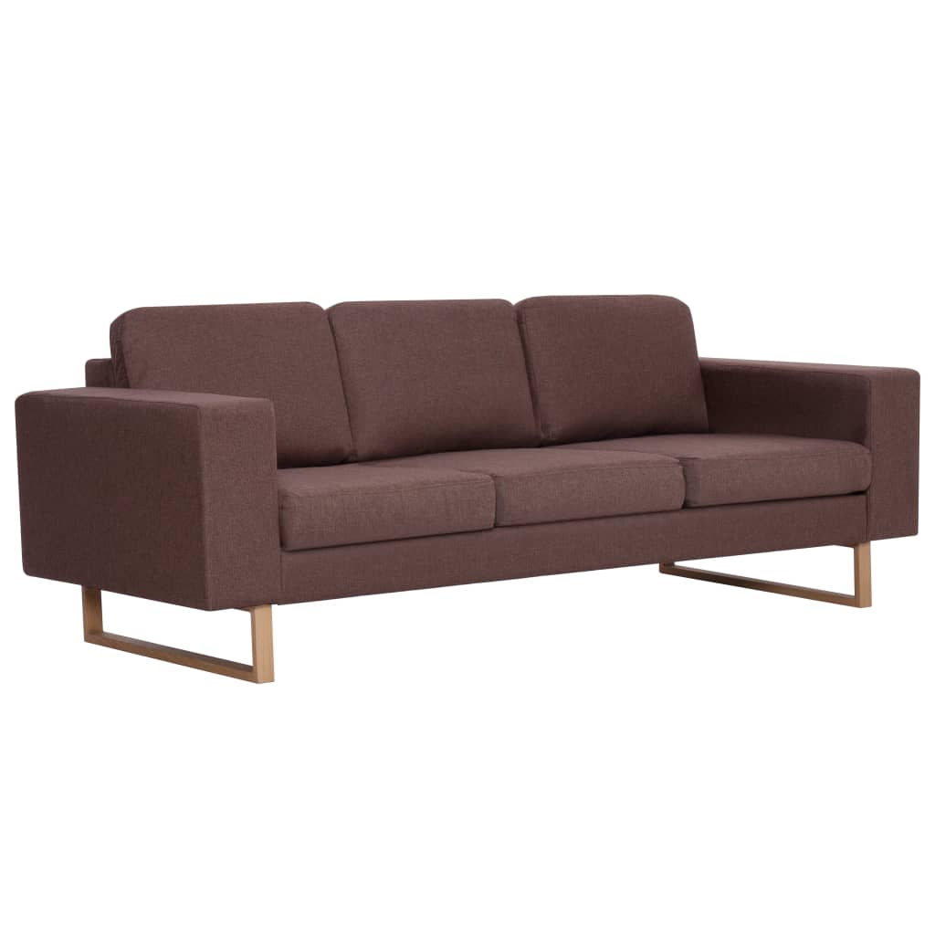 Driezitsbank stof bruin is nu te koop bij PeponiXL, paradijselijk wonen!