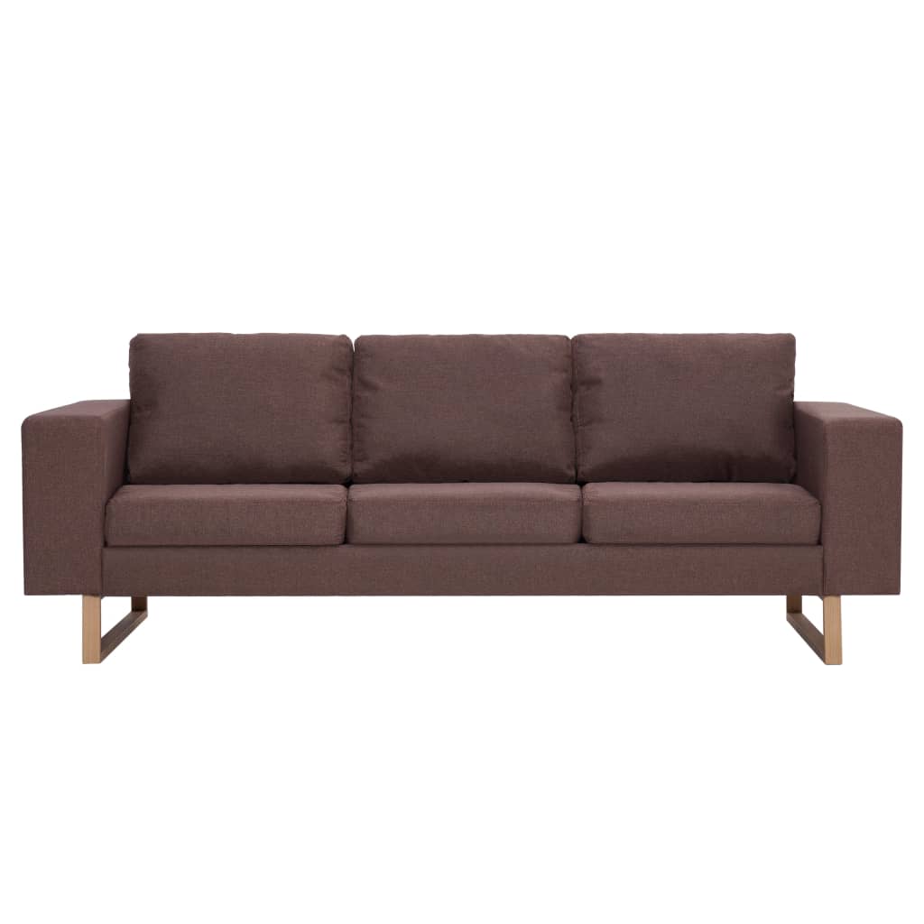Driezitsbank stof bruin is nu te koop bij PeponiXL, paradijselijk wonen!