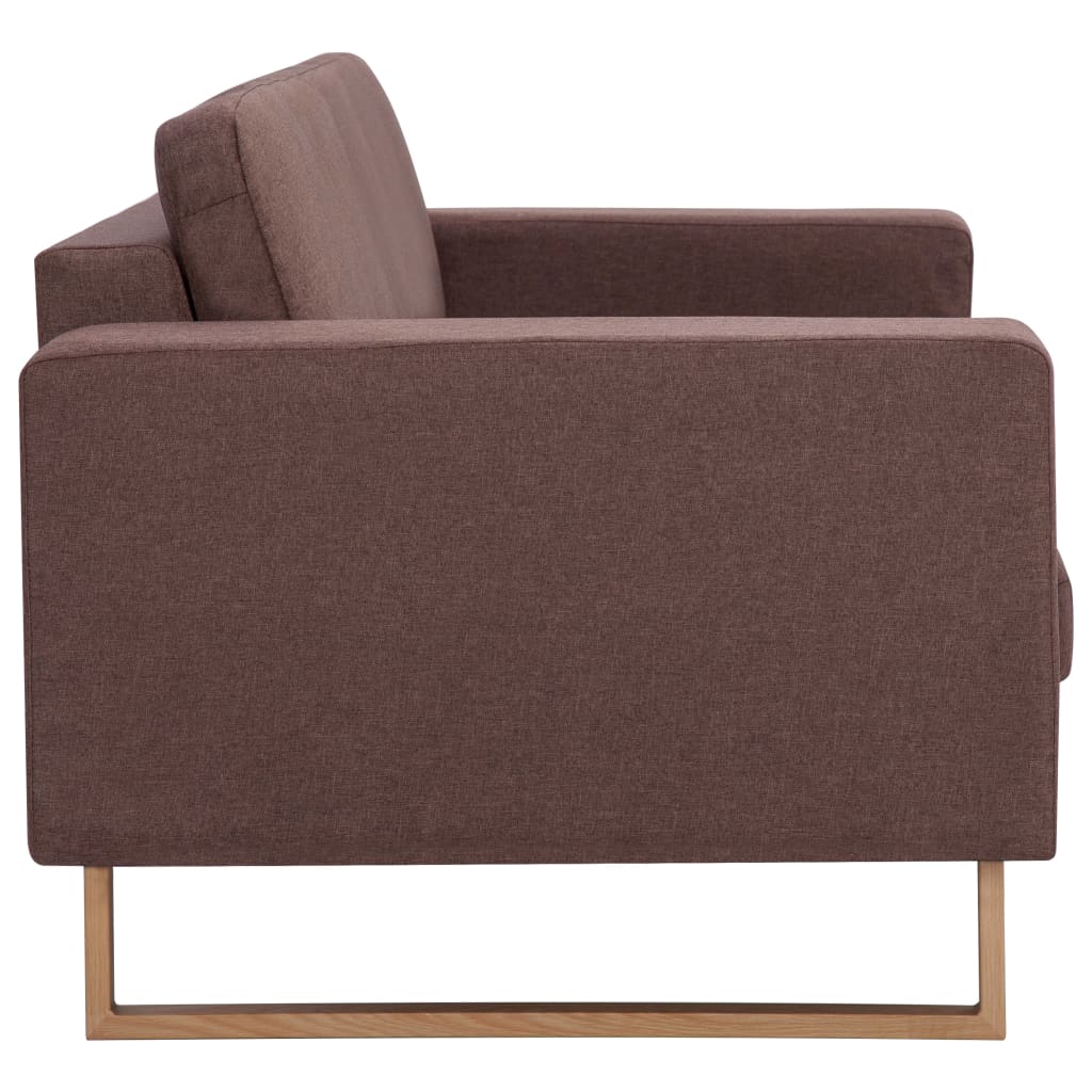 Driezitsbank stof bruin is nu te koop bij PeponiXL, paradijselijk wonen!