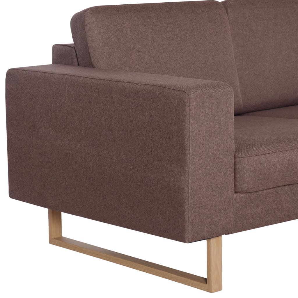 Driezitsbank stof bruin is nu te koop bij PeponiXL, paradijselijk wonen!