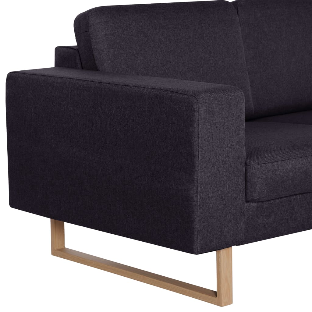 Tweezitsbank stof zwart is nu te koop bij PeponiXL, paradijselijk wonen!
