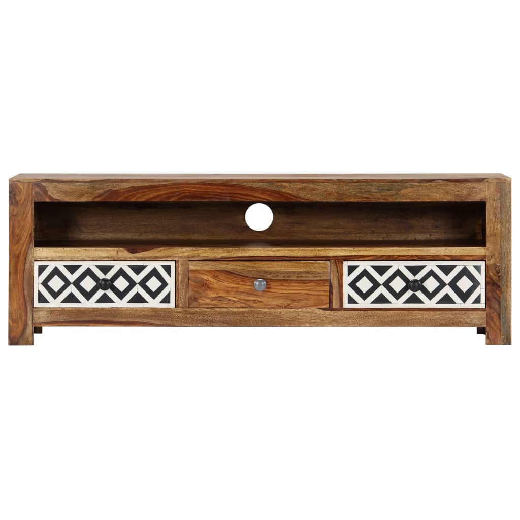 Tv-meubel 120x30x40 cm massief acaciahout is nu te koop bij PeponiXL, paradijselijk wonen!