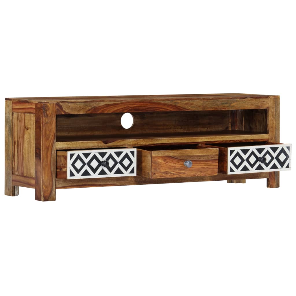Tv-meubel 120x30x40 cm massief acaciahout is nu te koop bij PeponiXL, paradijselijk wonen!