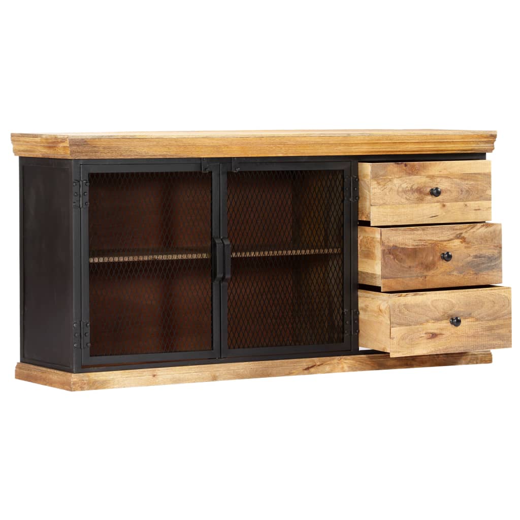 Dressoir 150x40x75 cm massief mangohout is nu te koop bij PeponiXL, paradijselijk wonen!