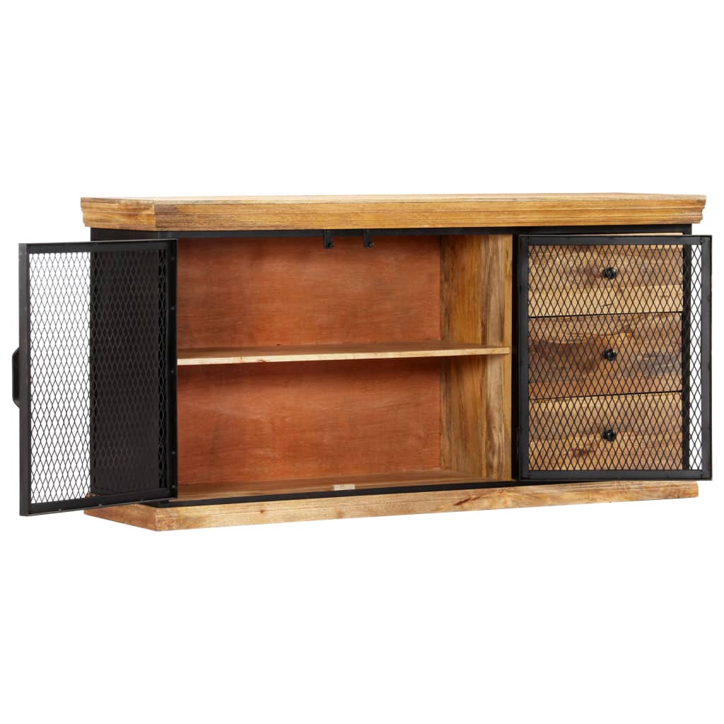 Dressoir 150x40x75 cm massief mangohout is nu te koop bij PeponiXL, paradijselijk wonen!
