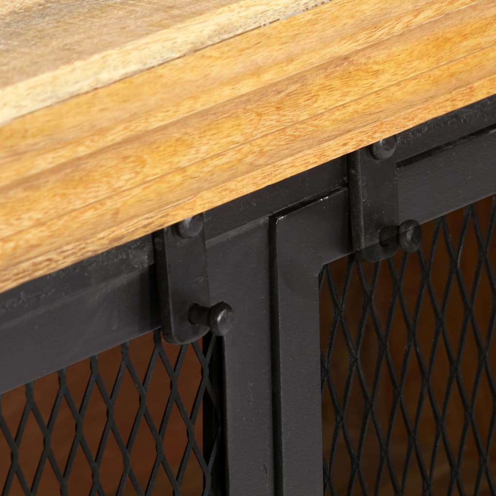 Dressoir 150x40x75 cm massief mangohout is nu te koop bij PeponiXL, paradijselijk wonen!