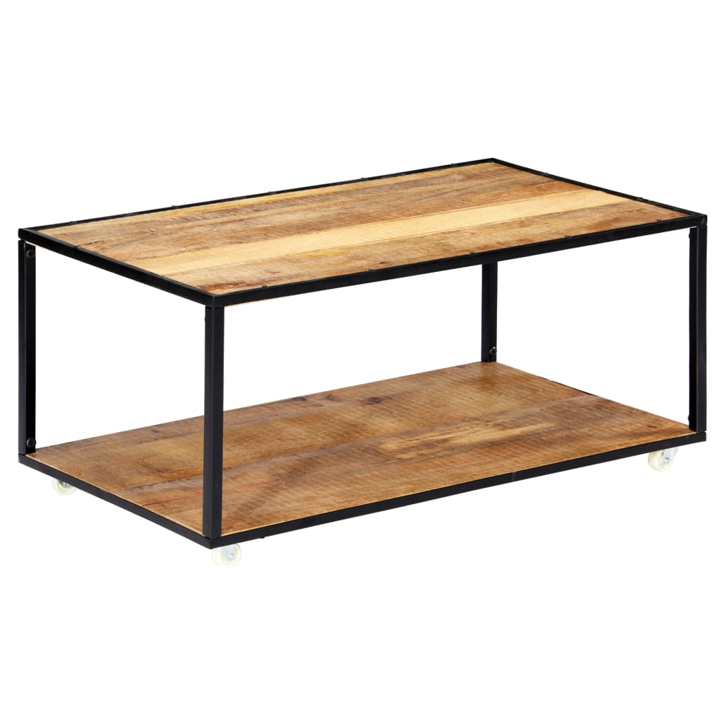 Salontafel 90x50x40 cm massief gerecycled hout is nu te koop bij PeponiXL, paradijselijk wonen!