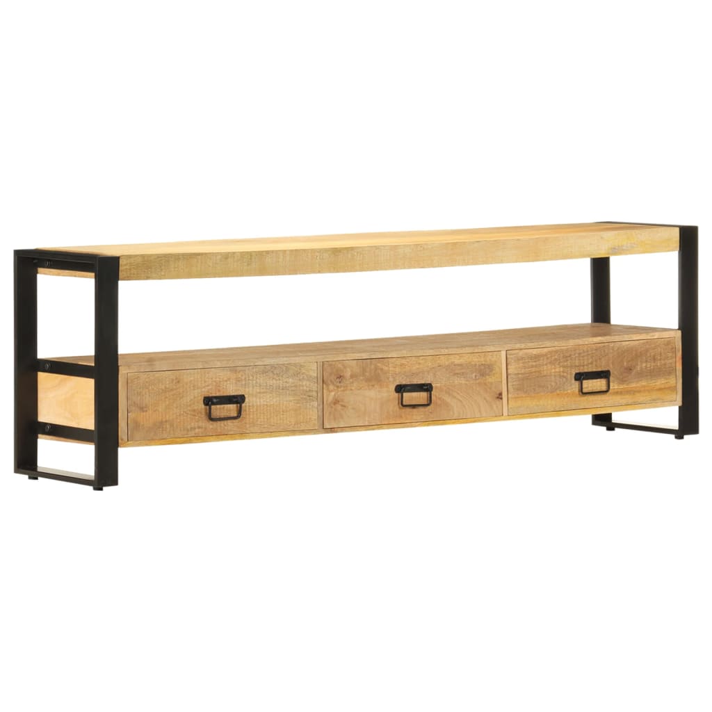Tv-meubel 150x30x45 cm massief mangohout is nu te koop bij PeponiXL, paradijselijk wonen!