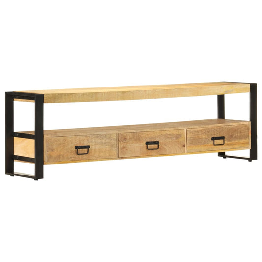 Tv-meubel 150x30x45 cm massief mangohout is nu te koop bij PeponiXL, paradijselijk wonen!