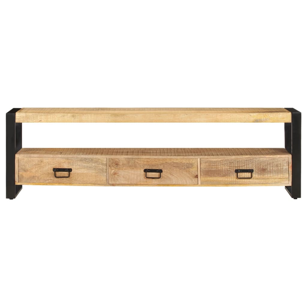 Tv-meubel 150x30x45 cm massief mangohout is nu te koop bij PeponiXL, paradijselijk wonen!