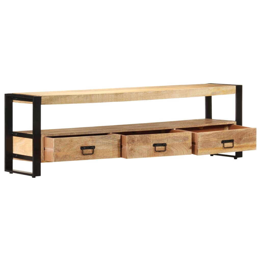 Tv-meubel 150x30x45 cm massief mangohout is nu te koop bij PeponiXL, paradijselijk wonen!