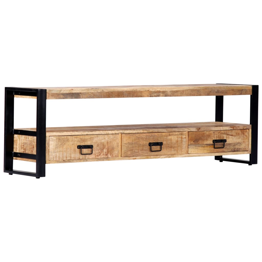 Tv-meubel 150x30x45 cm massief mangohout is nu te koop bij PeponiXL, paradijselijk wonen!