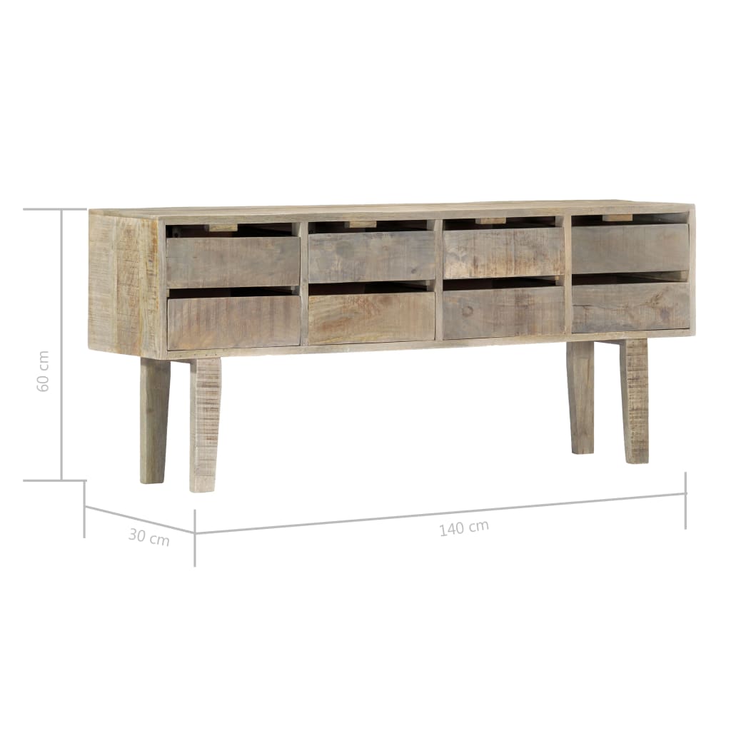 Dressoir 140x30x60 cm massief mangohout is nu te koop bij PeponiXL, paradijselijk wonen!