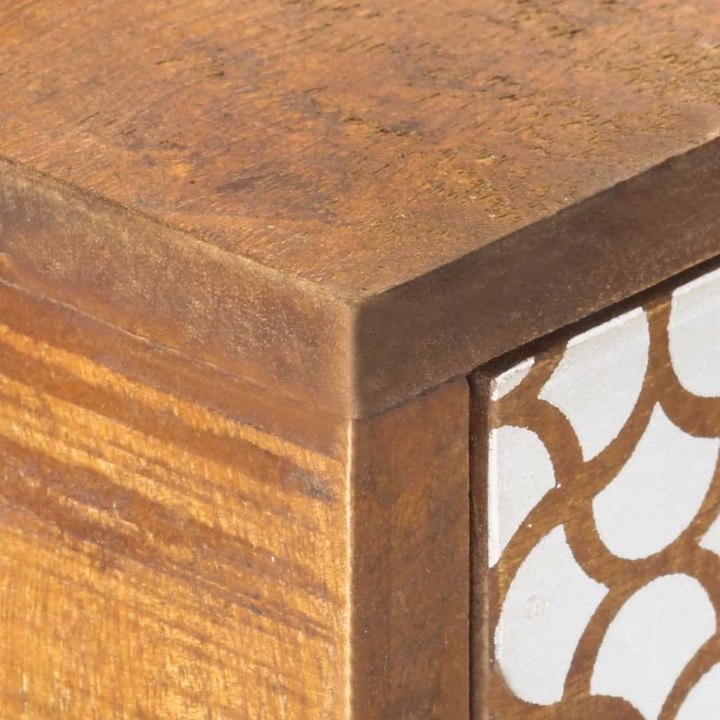 Dressoir met geprint patroon 130x30x70 cm massief mangohout is nu te koop bij PeponiXL, paradijselijk wonen!