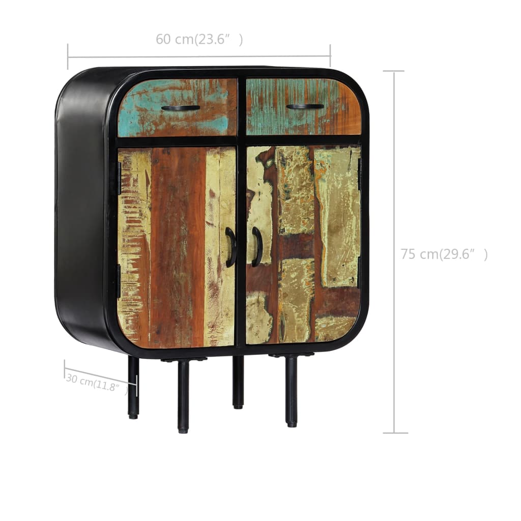 Dressoir 60x30x75 cm massief gerecycled hout is nu te koop bij PeponiXL, paradijselijk wonen!