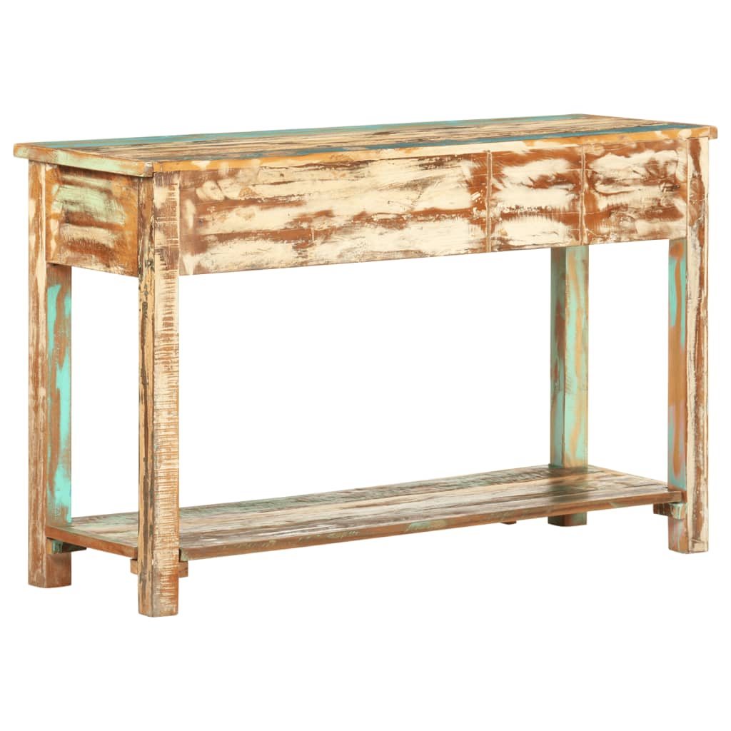 Wandtafel 120x40x75 cm massief gerecycled hout is nu te koop bij PeponiXL, paradijselijk wonen!