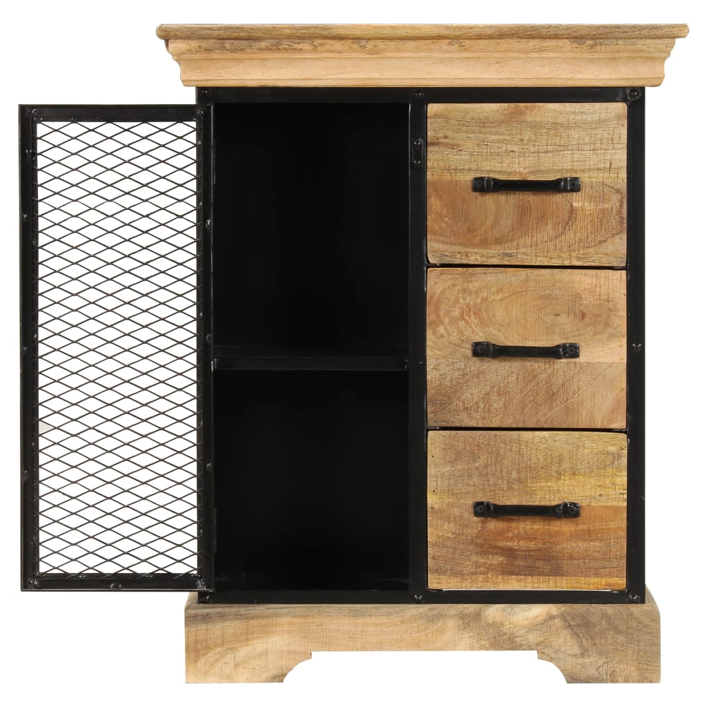 Dressoir 60x30x75 cm massief mangohout is nu te koop bij PeponiXL, paradijselijk wonen!